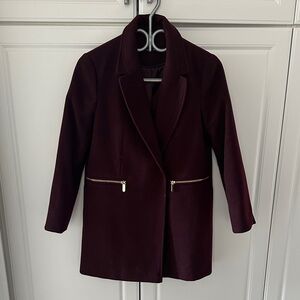 Topshop｜Women's Burgundy Blazer